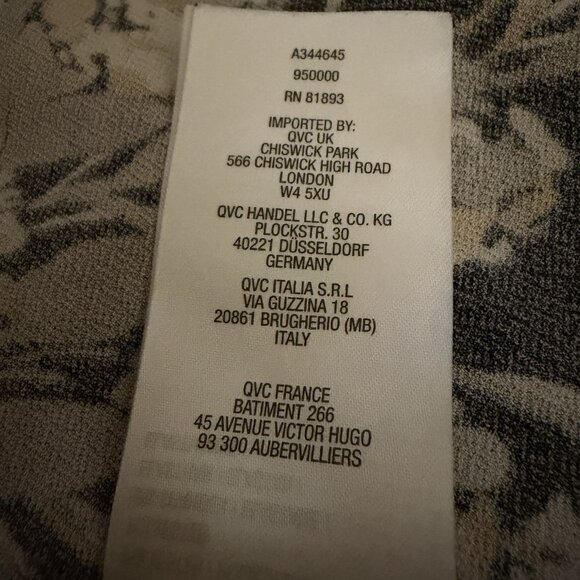 Susan Graver Plus Size 3X Tunic Blouse 3XL Black Floral QVC Romantic Liquid Knit - Picture 9 of 9